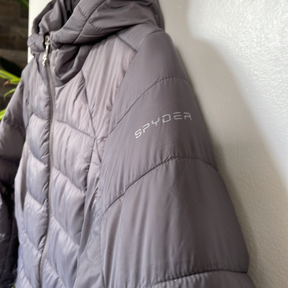 NWT Spyder Clara Puffer Jacket Mineral Grey - Picture 6 of 16